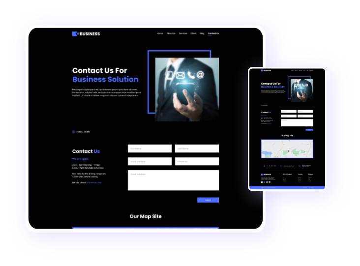 Divi Template Contact Page